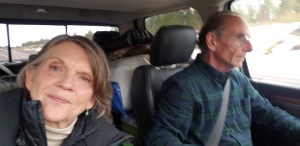 Alison & Andy in the car